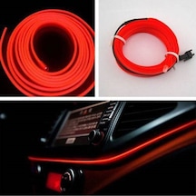 Fiat Punto Kırmızı 2 Metre Neon Ip Torpido Fitili Oto Şerit Led