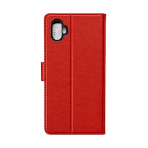 Samsung Uyumlu Galaxy Xcover 6 Pro Trend S Plus Kapaklı Kılıf - Kırmızı