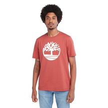 Timberland Tree Logo Short Sleeve Kırmızı Erkek Kısa Kol T Shirt