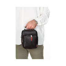 Adelina Siyah Deri El Ve Omuz Çanta Seyahat Günlük Çapraz Askılı