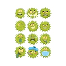 Mikrop Sticker Set 2 12 Parça Telefon, Tablet, Defter, Laptop Sticker