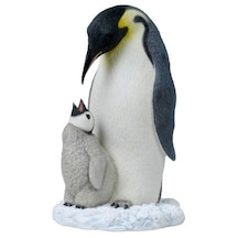 Veronese Koleksiyon Penguen Ve Yavrusu Figür 15x23cm