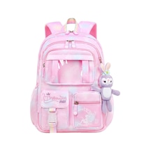 Tcherchi Peluş Tavşan Kolyeli Öğrenci Okul Sırt Çantası 41 x 29 x 16 CM