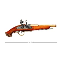 Denix Dekoratif Flintlock Pirate Pistol 36 Cm, 18. Yüzyıl