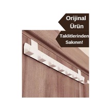 Metal Beyaz Amerikan Kapı Arkası Askılık Organizer Askılık Ve Mutfak Banyo Kapı Arkası Askılık Mt60b -    Beyaz - 890358690 Beyaz