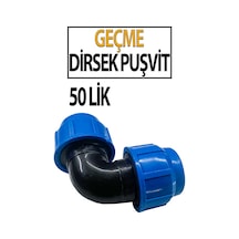 Puşvit 50 Lik Geçme Dirsek Dayanıklı Boru Bağlantısı