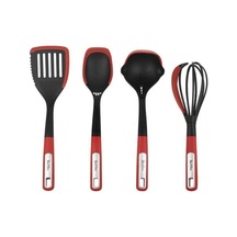 Tnt-8695835367071-soft Set4pqk-003-01-silikon Detaylı Plastik Kırmızı 4lü Büyük Hazırlık Seti