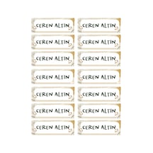 Kişiye Özel 14 Adet Vintage Harita Temalı Kitap Etiketi - A4 Parlak Kuşe Sticker Diğer