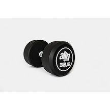 Alinsport Alin Sport 32.5 Kg Kauçuk Kaplı Profesyonel Olimpik Dumbbell Dambıl Beyaz