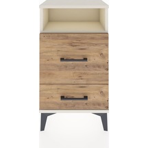 Arges Komodin Tek Raflı 2 Çekmeceli 44x30x80 Aytaşı-çam Aytası