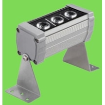10 Cm 3 Watt Yeşil Işık Wallwasher Duvar Boyama Ip65