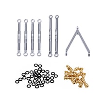 Xindoker Axial Scx24 Deadbolt 1/24 4wd İçin Alüminyum Kauçuk Bağlantı Çubuğu Seti + Ön Üst A Kolu Titanyum Rengi Xindoker Axial Scx24 Deadbolt 1/24 4wd İçin Alüminyum Kauçuk Bağlantı Çubuğu Seti + Ön Üst A Kolu Titanyum Rengi