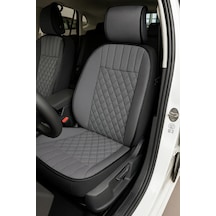 Alfa Romeo Giulietta 2014 Ve Sonrası Uyumlu Oto Koltuk Minderi Ergonomik Elegance 2'li Lüks Set Gri