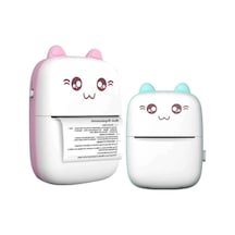 Sevimli Mini Taşınabilir Yazıcı Printer Renkli