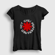 Presmono Kadın Logo V2 Red Hot Chili Peppers T-Shirt