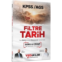 Yediiklim Yayınları 2026 Kpss Ags Filtre Tarih Soru Cevap