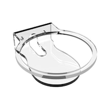 Yaozixa Echo Dot 4 Akrilik Ses Cihazı Tutucu - Şeffaf Duvar Montajlı, Kabloları Gizleyen, Ses Kalitesini Koruyan Stant