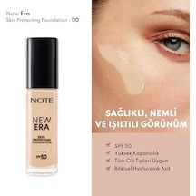 New Era Skin Protecting 110 Soft Ivory Nemlendirici Etkili Spf 50 Hyaluronik Asitli Fondöten 0