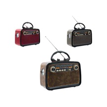 Bluetooth Hoparlör Ahşap Renk Vintage Işıklı Nostaljik Radyo Fm Ahşap Görünümlü Yeni Nesil