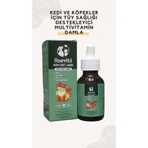 Roevita Kedi ve Köpekler İçin Tüy  Multivitamin Damla
