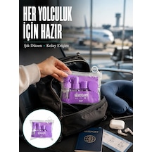 Ers Taşınabilir 5 Li Seyahat Banyo Seti Şampuanlık Sprey Krem Kutusu Yeni Nesil