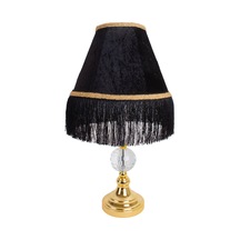 Dekovien Kristal Ayak Siyah Abajur Vintage Abd04225 Diğer