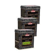 Rize Çayı Hediyelik Teneke Kutu 200 Gr. Üçlü Paket