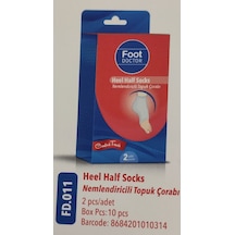 Foot Doctor FD-011 Nemlendiricili Topuk Çorabı 2'li
