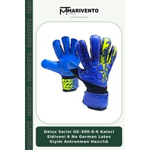 Delux Serisi Gk-300-6-6 Kaleci Eldiveni 6 No German Latex Giyim Antrenman Hazırlık Çok Renkli