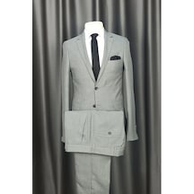 Cengiz İnler Dokulu Çift Düğme 8 Drop Modern Fit Erkek Takım Elbise