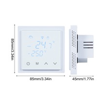 Leezsing Oda Termostatı Akıllı Termostat 16 A Yerden Isıtma Sıcaklık Beyaz