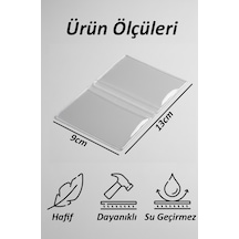 Çift Kanatlı Ehliyet Ve Kimlik Kabı 2 Adet Şeffaf İnce Kredi Kartı Kabı Ehliyet Kimlik Kılıfı Koruyucu Kılıf Şeffaf