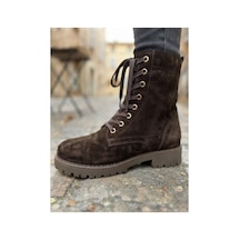 37brandshoes Şehir Tarzı Deri Bot Kahverengi Kahverengi