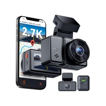 Vantrue E2 2.7k+2.7k Araç Kamerası Araç Ön Arka 5ghz Wifi 9mb/s Gps, Uzaktan Kumanda Sesli Komutlar Araç Kamerası Çift 1944p/1440p Wdr Gece Görüş Tampon Park Modu Araç Kamerası, 2,45'' 320 G Sensör, Maks. 512 Gb