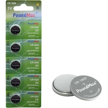 Poundmax 5 Adet 1620 Cr1620,dl1620 3v Düğme Pil