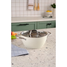 Karaca x Refika Swiss Crystal Creamy Metal Tencere 20 Cm