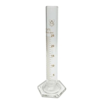 Cam Mezür Dereceli Silindir - Boyut Seçenekleri İle - 25 Ml