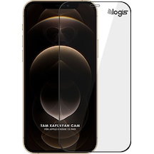 Apple Uyumlu   iPhone 12 Pro (6.1'') Tam Kaplayan 5D Ekran Koruyucu Cam (534410599)