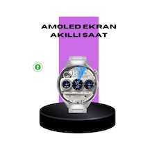 Akıllı Saat Metal Kordonlu Tam Ekran Amoled Arama Ve Sağlık Takip Özellikli