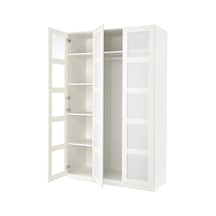 Ikea Beyaz Fonksiyonel Kapaklı Gardırop Beyaz-buzlu Cam
