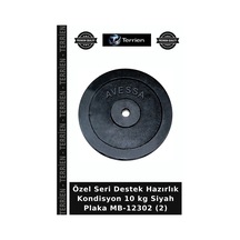 Özel Seri Destek Hazırlık Kondisyon 10 Kg Siyah Plaka Mb-12302 2