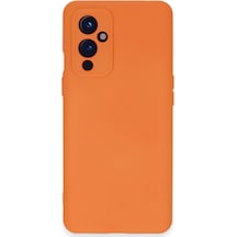 Newface - 30 - One Plus 9 Kılıf Nano İçi Kadife Silikon - Aconcept - - Turuncu