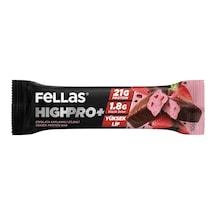 Fellas Çikolata Kaplı Çilekli Highpro Protein Bar 50 G - 7 Adet Tarı