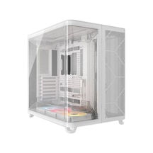 Aır 5400 Rs-r Beyaz 3x120mm Argb Fan Mesh Temperli Cam Triple Chamber Mid Tower E-atx Kasa