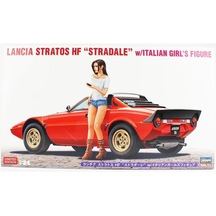 Hasegawa 20543 1/24 Ölçek, Lancia Stratos Hf Stradale Ve İtalyan Kız Figürü, Otomobil Plastik Model Kiti