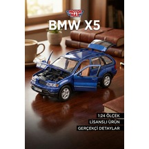 Motor Max 1:24 Bmw X5 Diecast Model Araba - Metal Koleksiyonluk Araç - Mavi