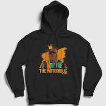 Presmono Unisex King The Notorious Bıg Kapüşonlu Sweatshirt Siyah