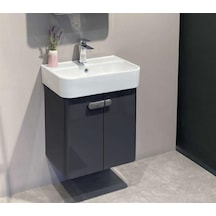 Orka Orbıt 55 Alt Modül + Lavabo Parlak Antrasit Diğer
