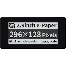Waveshare 2.9 İnç 296 X 128 Piksel Dokunmatik Siyah/beyaz E-kağıt Modülü Raspberry Pi Pico İçin, Spı Arayüzü