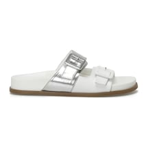 Nine West Mıstral 4fx Kırık Beyaz Kadın Düz Terlik Kırık Beyaz